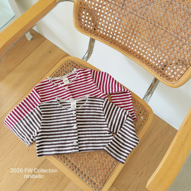 Ninibello - Korean Children Fashion - #kidsstore - Tommy Stripe Cardigan - 9