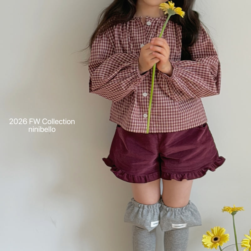 Ninibello - Korean Children Fashion - #kidzfashiontrend - Heart Frill Corduroy Pants - 12