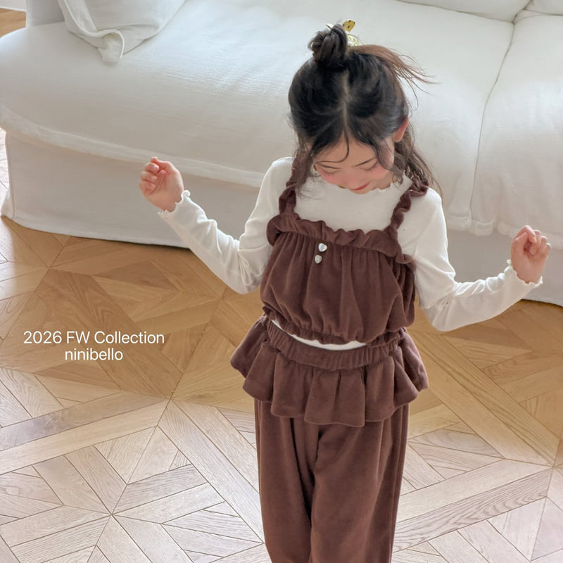 Ninibello - Korean Children Fashion - #kidzfashiontrend - Arm Terry Frill Jogger Pants - 6