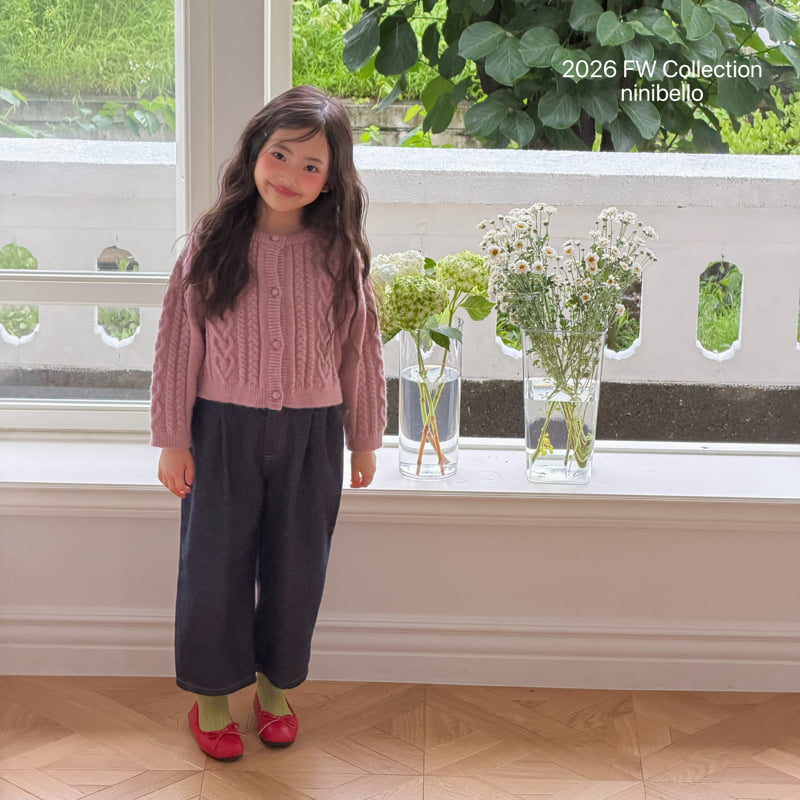Ninibello - Korean Children Fashion - #kidzfashiontrend - Mauve Knit Cardigan - 11