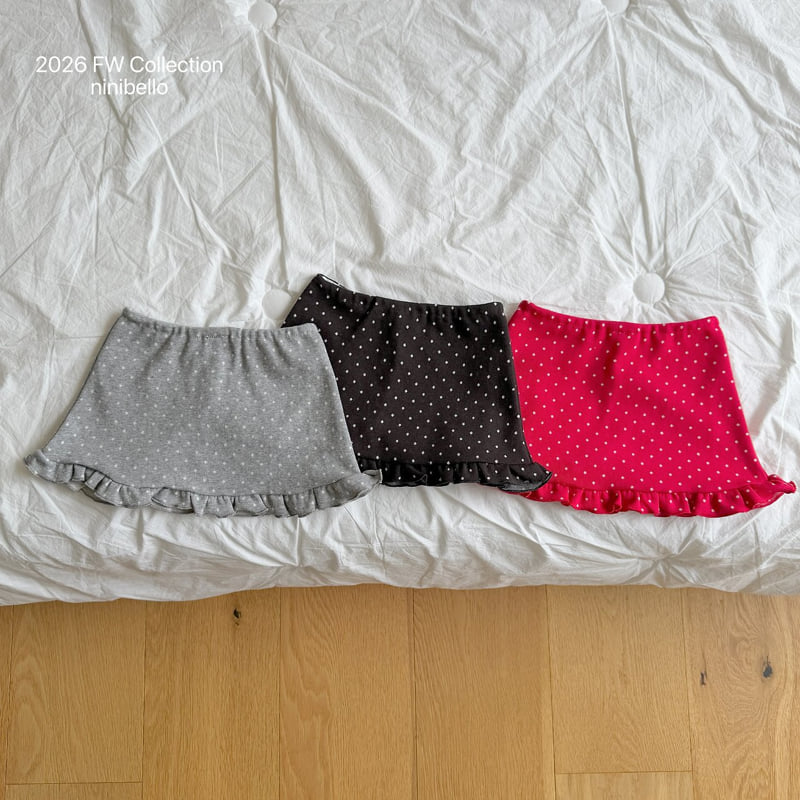 Ninibello - Korean Children Fashion - #littlefashionista - Dear Dot Skirt