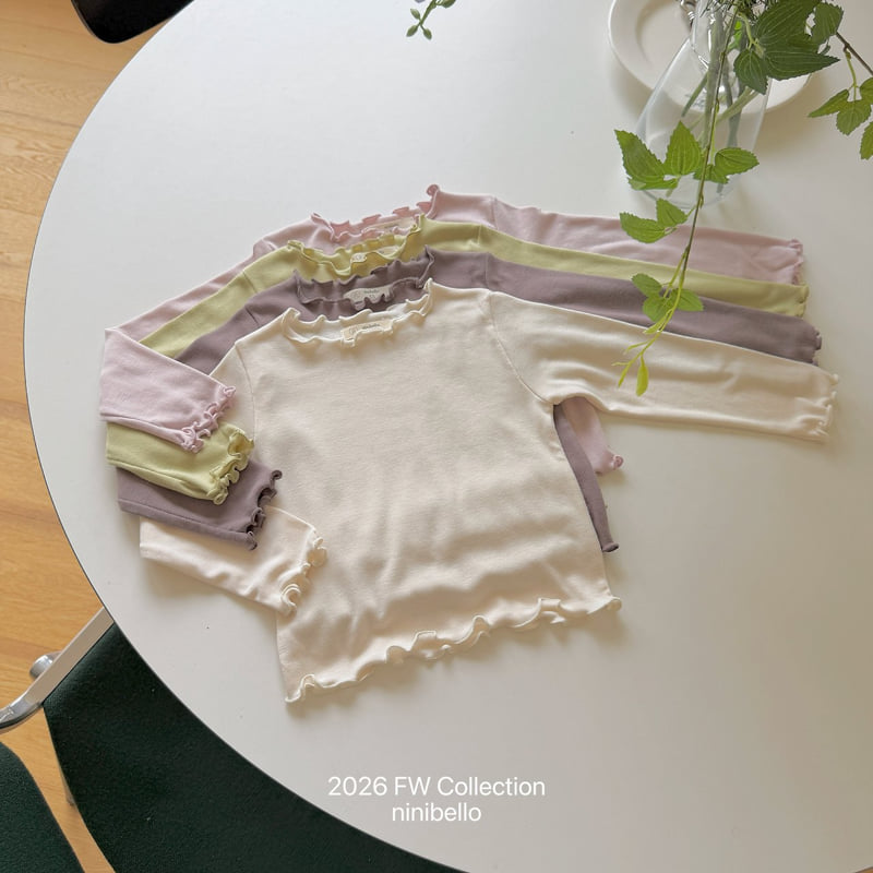 Ninibello - Korean Children Fashion - #littlefashionista - Soft Lettuce-Edge Tee - 8