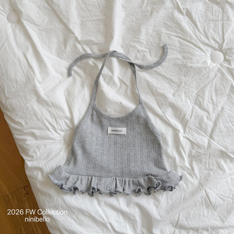Ninibello - Korean Children Fashion - #littlefashionista - Vivi Eyelet Halter Neck - 7
