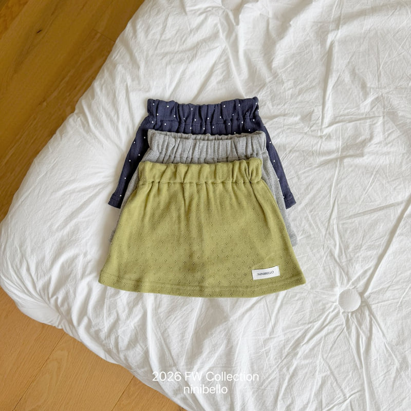 Ninibello - Korean Children Fashion - #magicofchildhood - Vivi Eyelet Skirt - 4