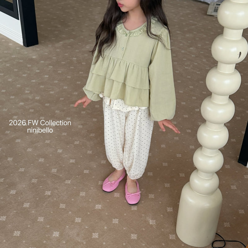 Ninibello - Korean Children Fashion - #prettylittlegirls - Arm Terry Frill Jogger Pants - 11
