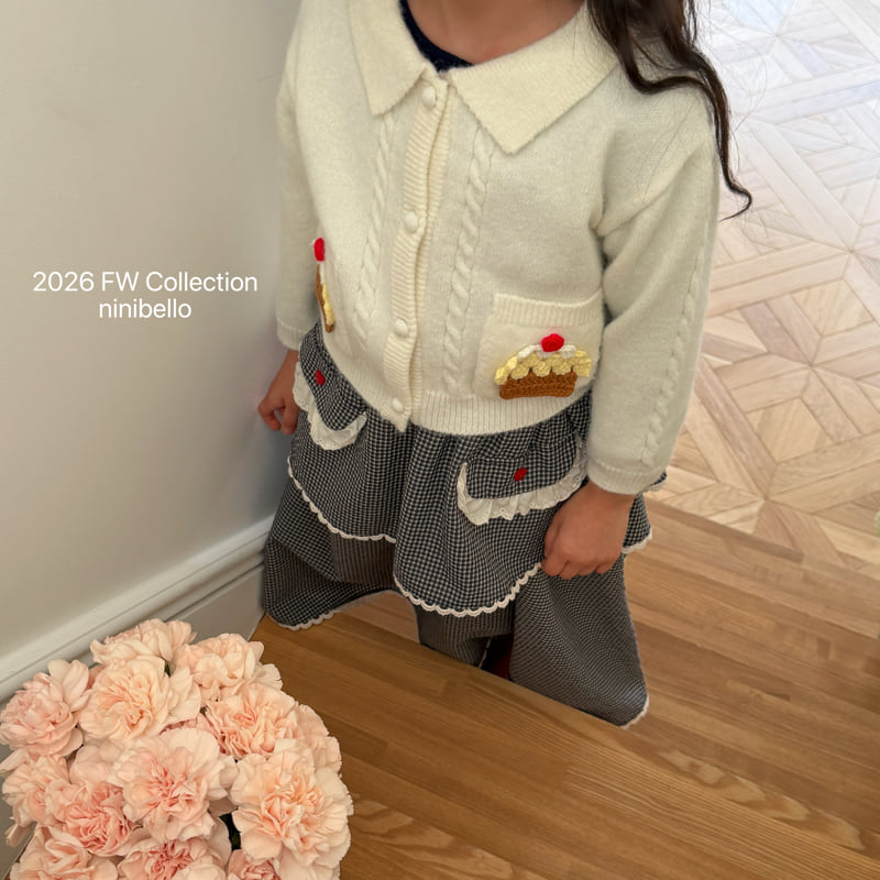 Ninibello - Korean Children Fashion - #prettylittlegirls - Cupcake Knit Cardigan - 9