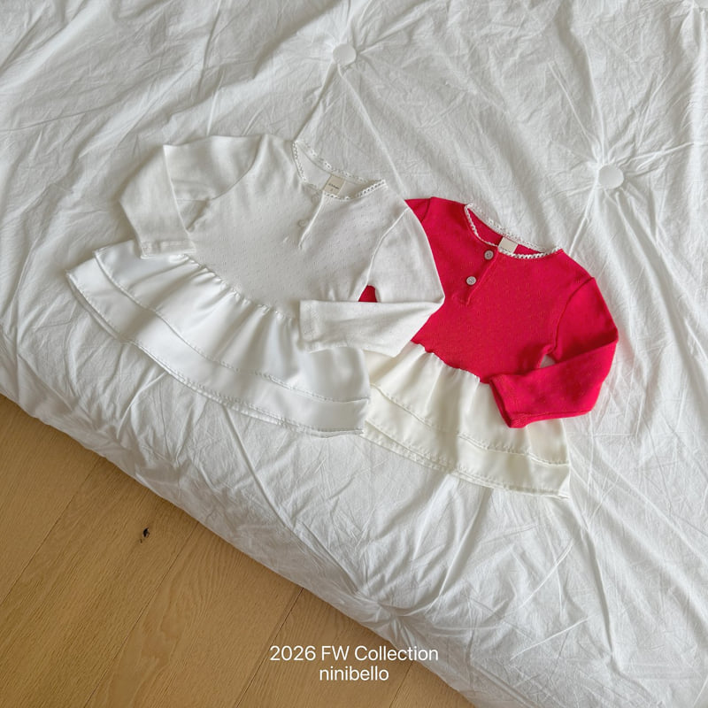 Ninibello - Korean Children Fashion - #minifashionista - Eyelet Tulip Layered Tee - 4
