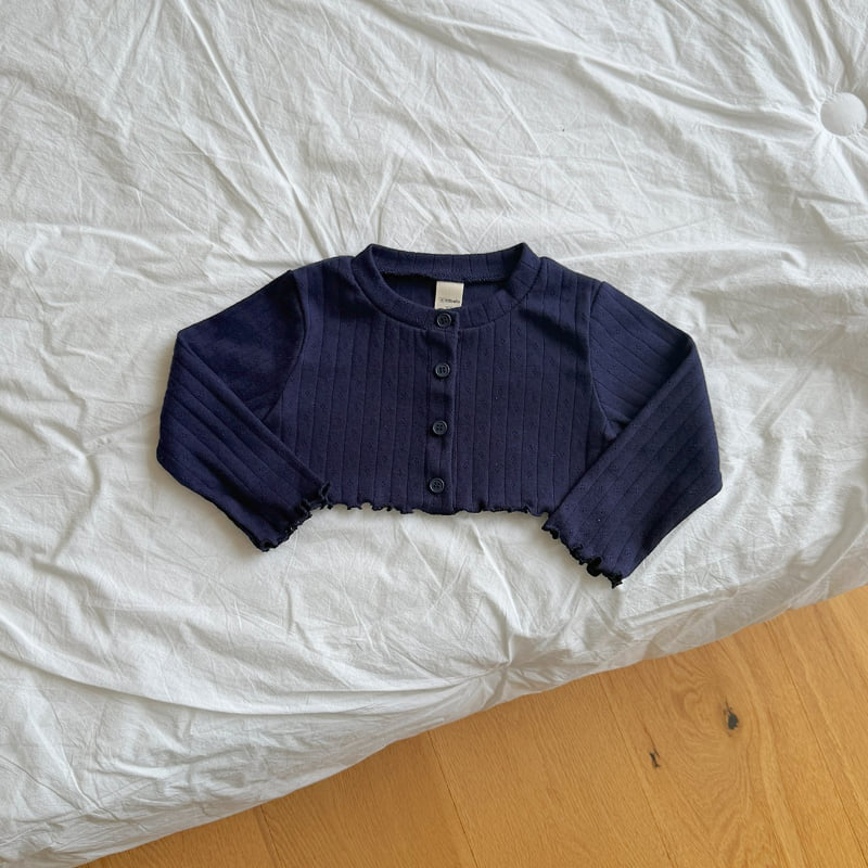 Ninibello - Korean Children Fashion - #stylishchildhood - Melville Eyelet Cardigan - 6