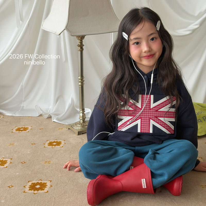 Ninibello - Korean Children Fashion - #todddlerfashion - London Patch Hoodie