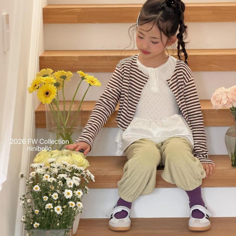 Ninibello - Korean Children Fashion - #toddlerclothing - Tommy Stripe Cardigan