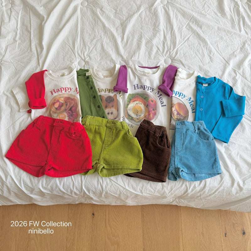 Ninibello - Korean Children Fashion - #toddlerclothing - Happy Meal Tee - 12