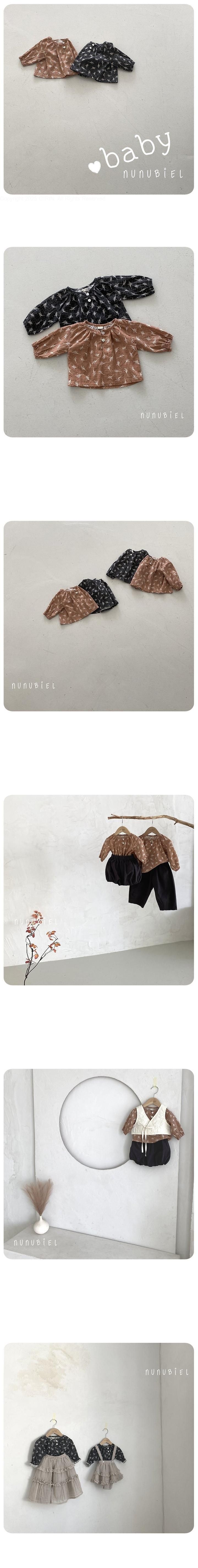 Nunubiel - Korean Baby Fashion - #babyfever - Bebe Flower Blouse - 2