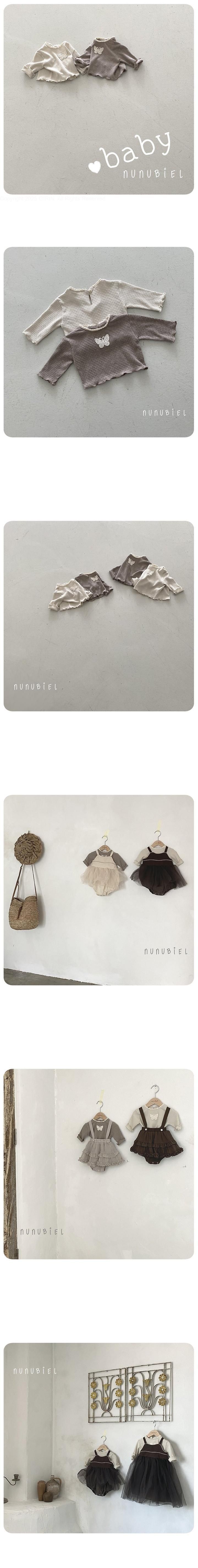 Nunubiel - Korean Baby Fashion - #babygirlfashion - Bebe Butterfly Tee - 2