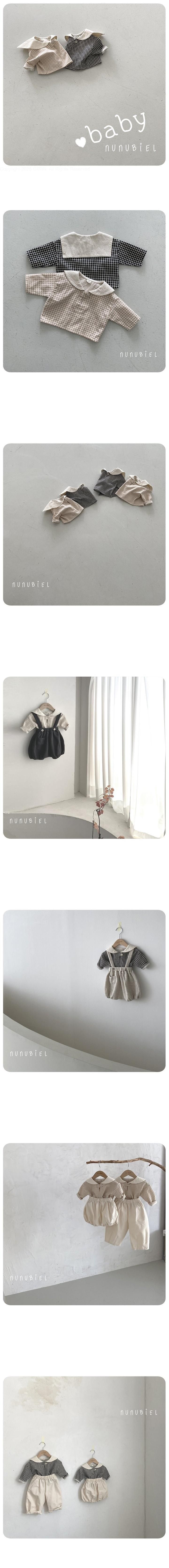 Nunubiel - Korean Baby Fashion - #babyootd - Bebe Check Blouse - 2