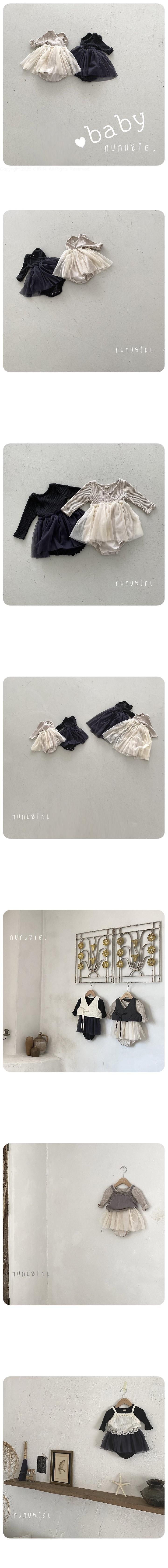 Nunubiel - Korean Baby Fashion - #babywear - Rib Tutu Romper - 2