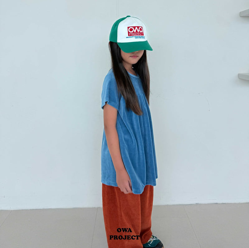 O Wa - Korean Children Fashion - #Kfashion4kids - Shirring Veloure One-piece - 7