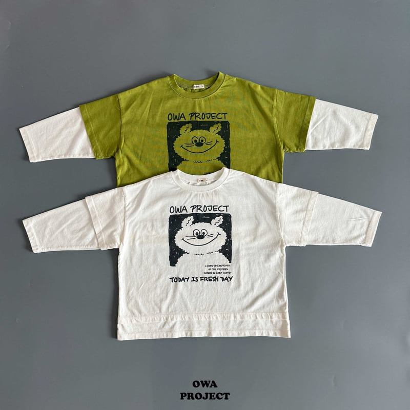 O Wa - Korean Children Fashion - #Kfashion4kids - Bear Tee