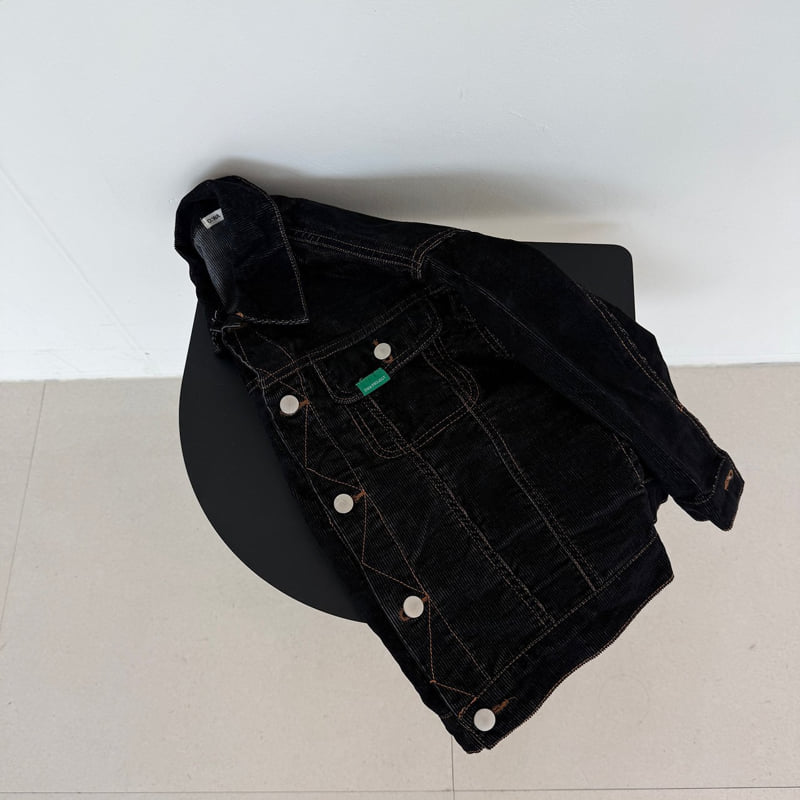O Wa - Korean Children Fashion - #childrensboutique - Stitch Denim Jacket - 2