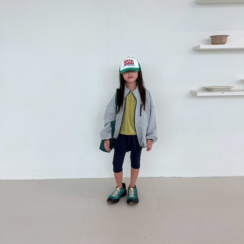 O Wa - Korean Children Fashion - #childrensboutique - Veloure Short Sleeved Tee - 8