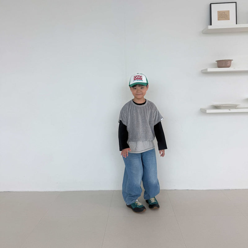 O Wa - Korean Children Fashion - #discoveringself - Autumn Denim Pants - 6