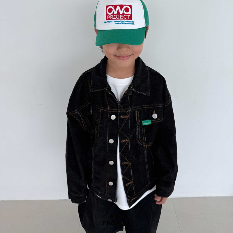 O Wa - Korean Children Fashion - #kidsstore - Stitch Denim Jacket - 7