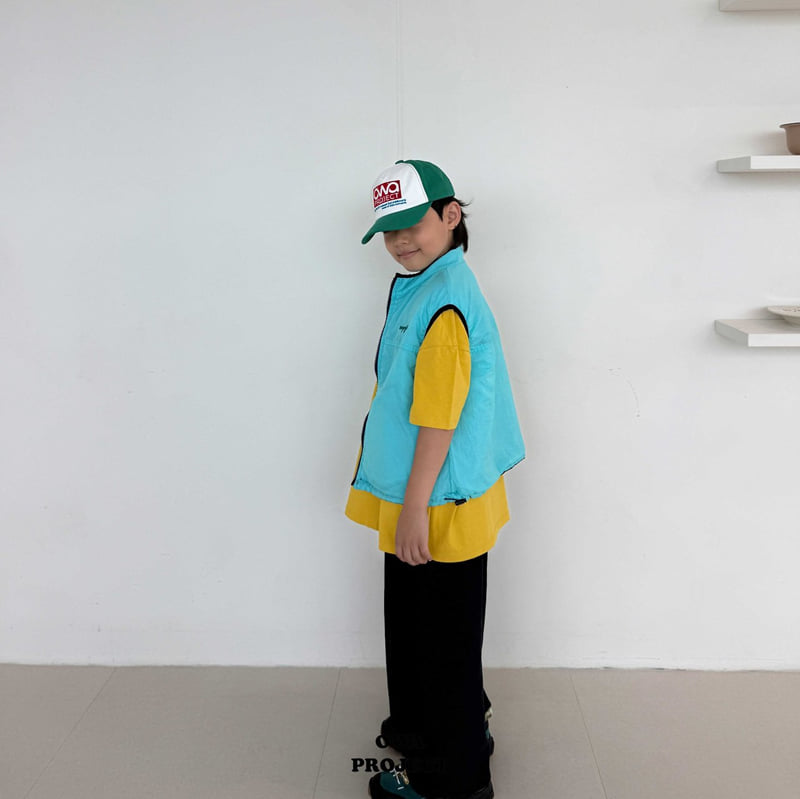 O Wa - Korean Children Fashion - #kidsshorts - Reversible Vest - 4