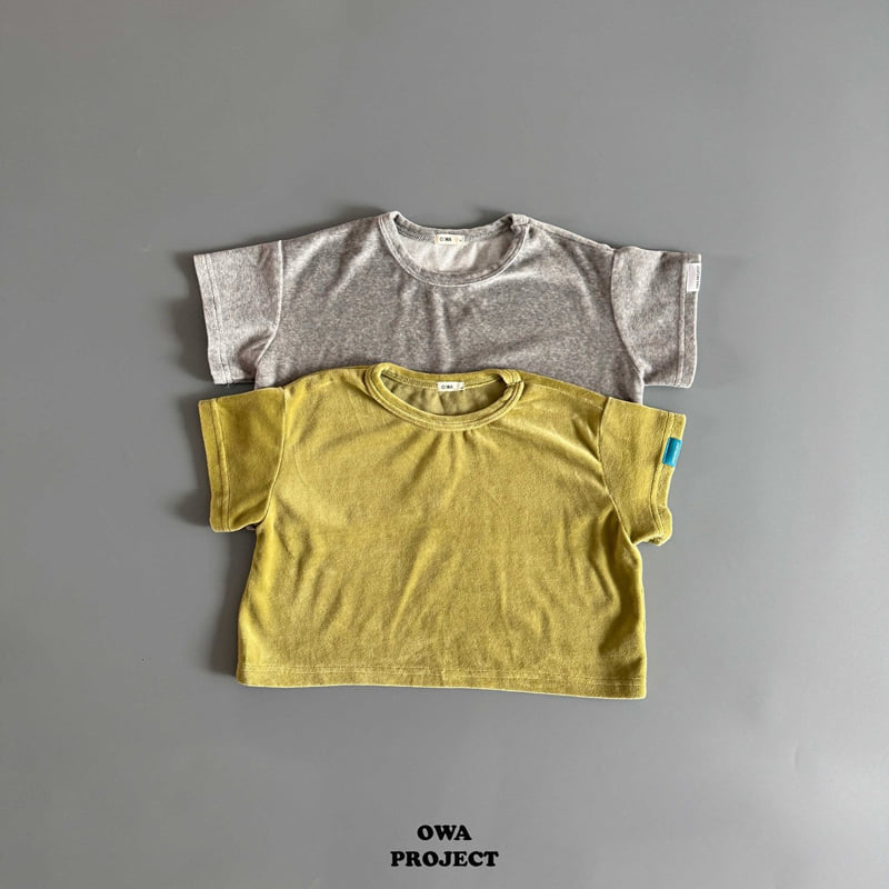 O Wa - Korean Children Fashion - #magicofchildhood - Veloure Short Sleeved Tee