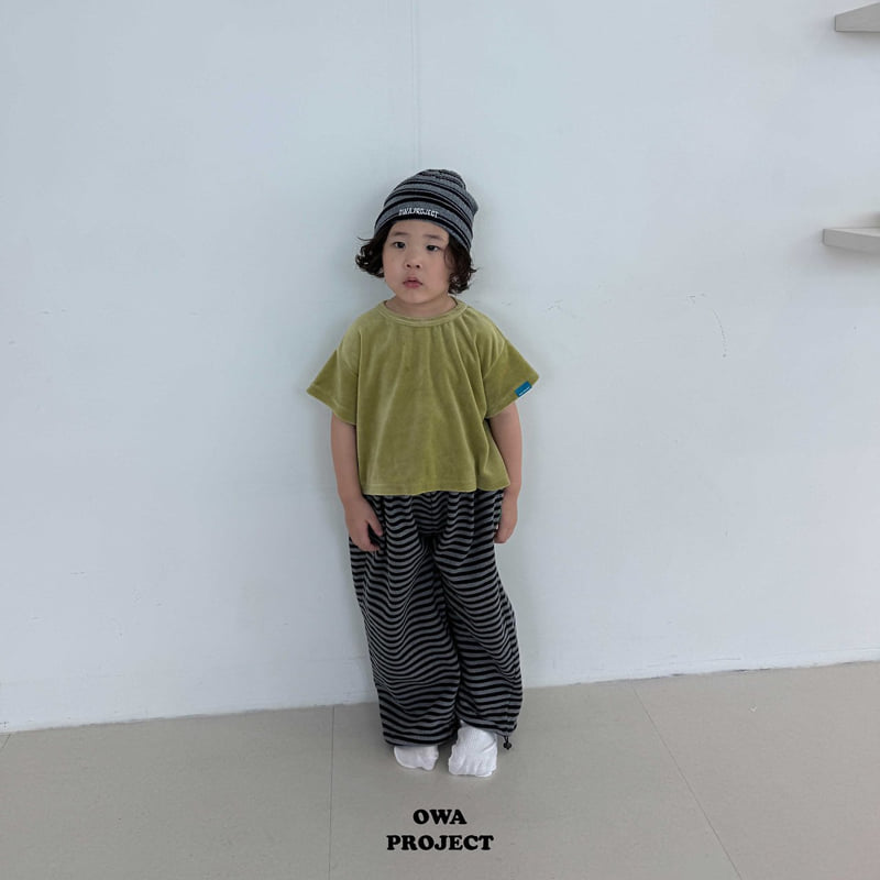 O Wa - Korean Children Fashion - #minifashionista - Veloure Short Sleeved Tee - 2