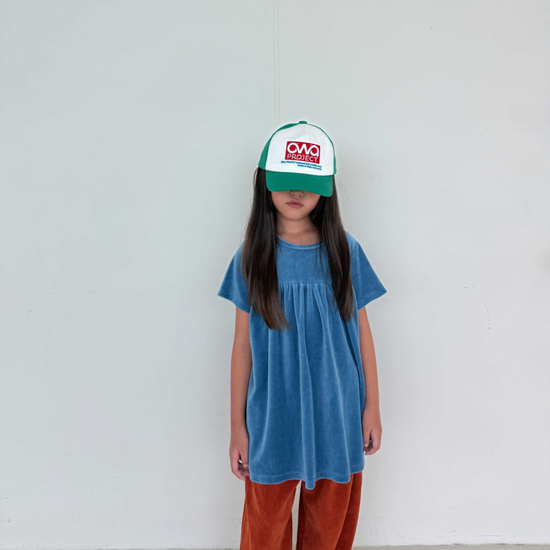 O Wa - Korean Children Fashion - #prettylittlegirls - Shirring Veloure One-piece - 11