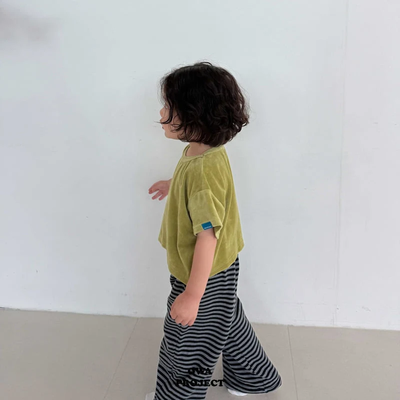 O Wa - Korean Children Fashion - #toddlerclothing - Veloure Short Sleeved Tee - 5