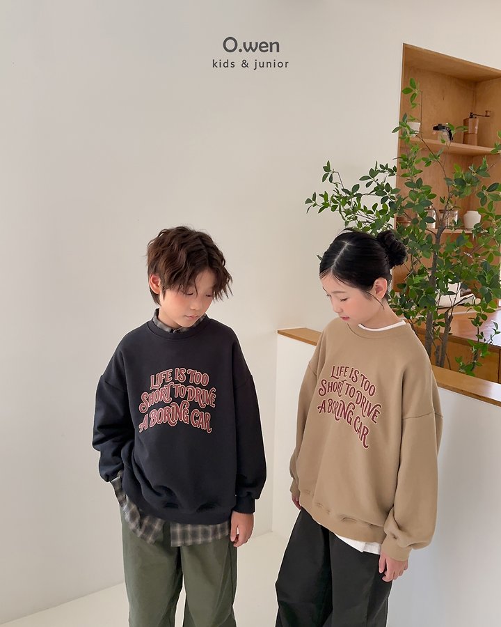 O Wen - Korean Children Fashion - #Kfashion4kids - Life Sweatshirt