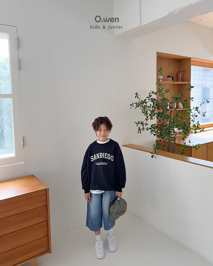 O Wen - Korean Children Fashion - #Kfashion4kids - Painting Bermuda Denim Pants - 10