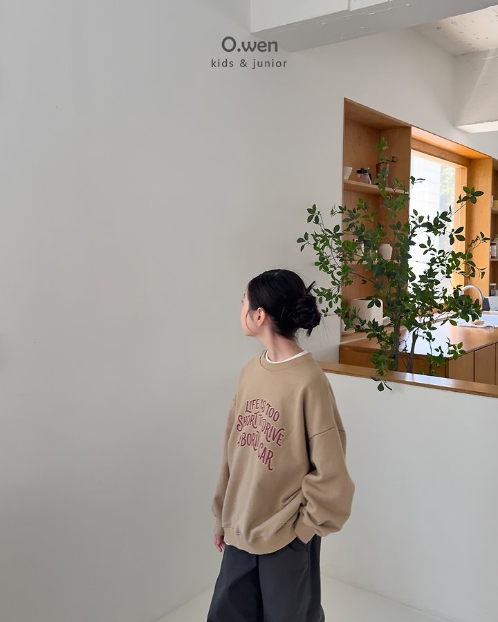 O Wen - Korean Children Fashion - #childofig - Life Sweatshirt - 7