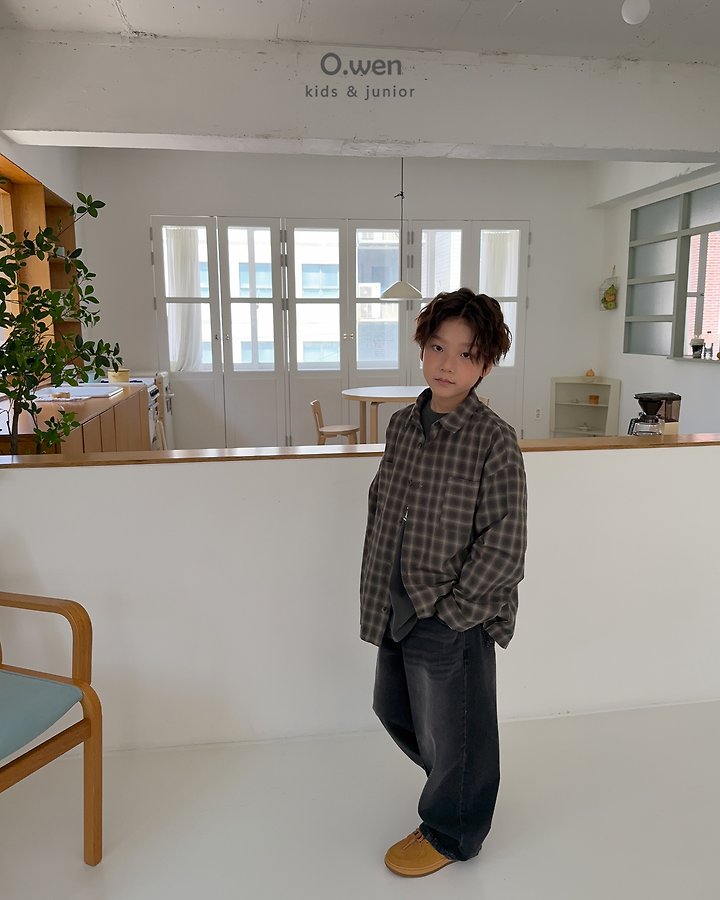 O Wen - Korean Children Fashion - #childrensboutique - Autumn Check Shirt - 7