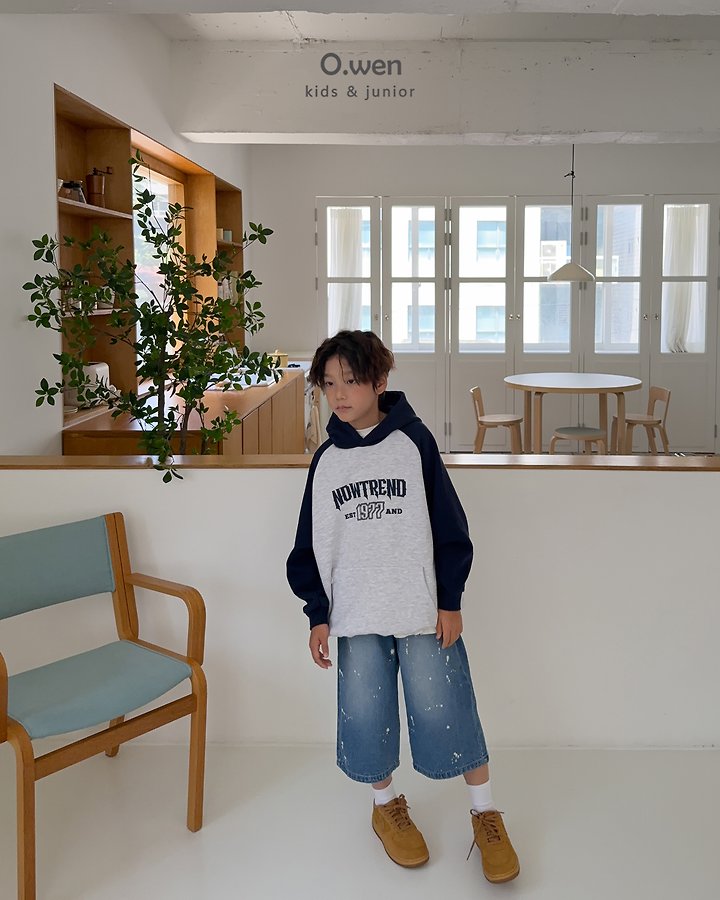 O Wen - Korean Children Fashion - #childrensboutique - Painting Bermuda Denim Pants - 3