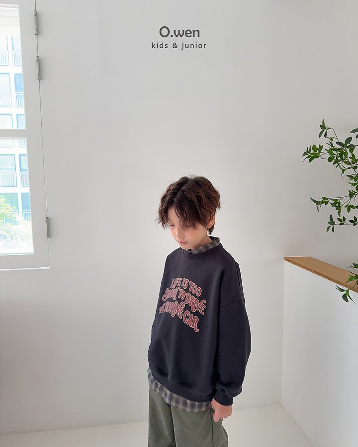 O Wen - Korean Children Fashion - #discoveringself - Life Sweatshirt - 10