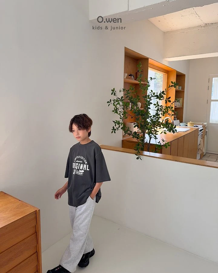 O Wen - Korean Children Fashion - #fashionkids - Cutoff Jogger Pants - 7