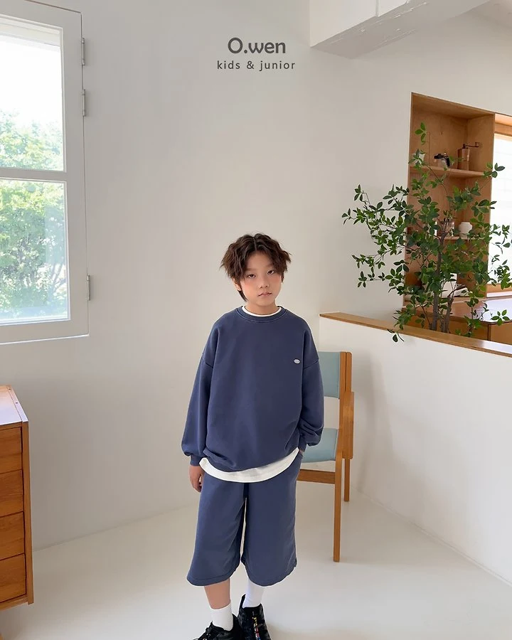 O Wen - Korean Children Fashion - #fashionkids - Moody Pigment Bermuda Set - 5