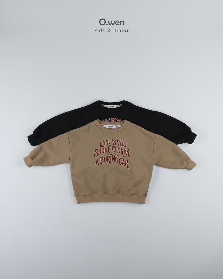 O Wen - Korean Children Fashion - #kidsshorts - Life Sweatshirt - 12