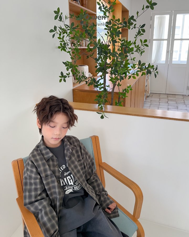 O Wen - Korean Children Fashion - #kidsshorts - Autumn Check Shirt - 11