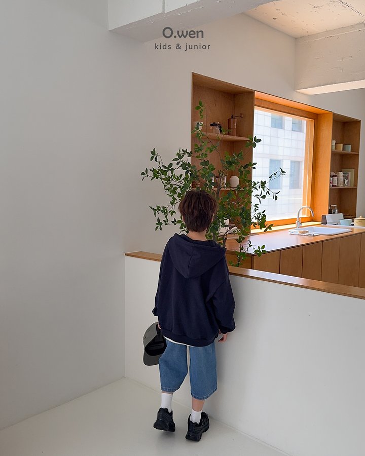 O Wen - Korean Children Fashion - #kidsstore - Painting Bermuda Denim Pants - 8