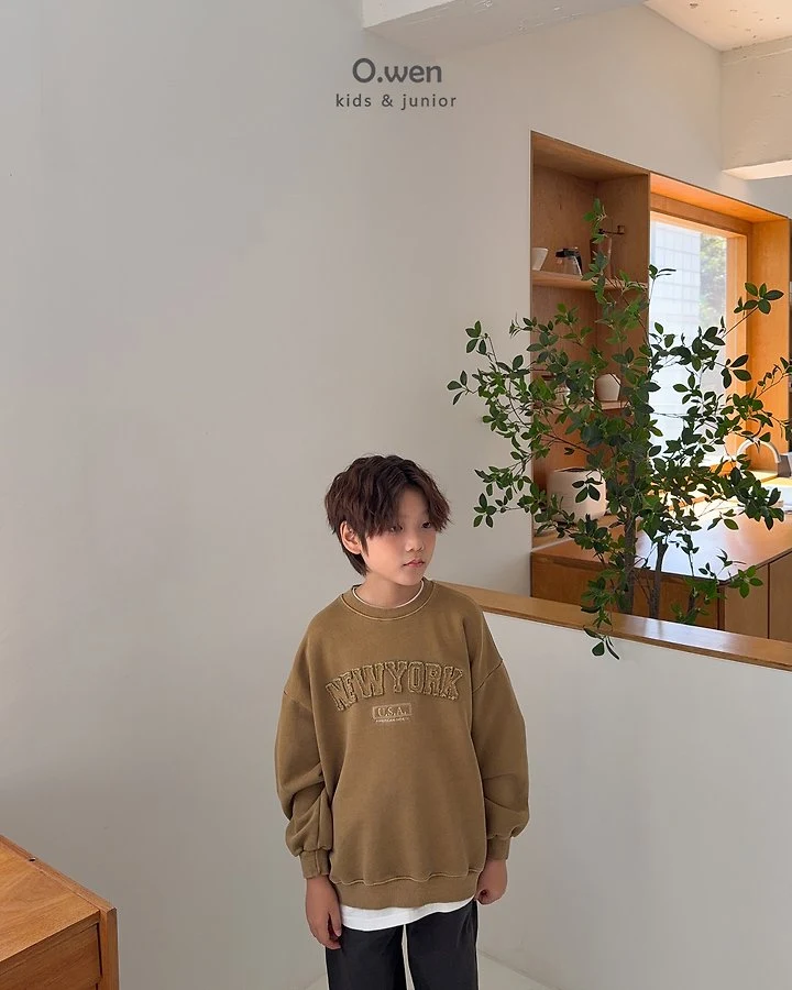O Wen - Korean Children Fashion - #kidsstore - New York Pigment Sweatshirt - 5