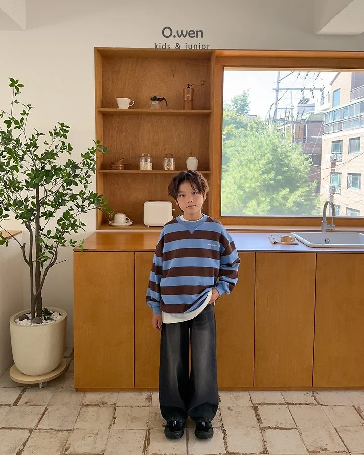 O Wen - Korean Children Fashion - #kidsstore - Dart Denim Pants - 4