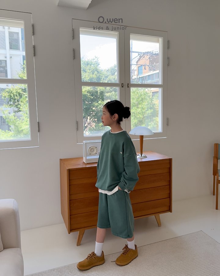 O Wen - Korean Children Fashion - #magicofchildhood - Moody Pigment Bermuda Set - 11