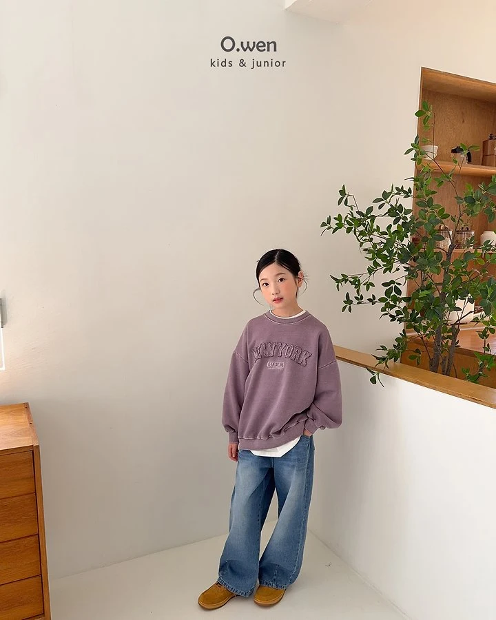 O Wen - Korean Children Fashion - #magicofchildhood - New York Pigment Sweatshirt - 9