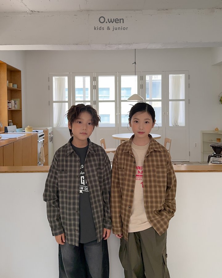O Wen - Korean Children Fashion - #minifashionista - Autumn Check Shirt - 3