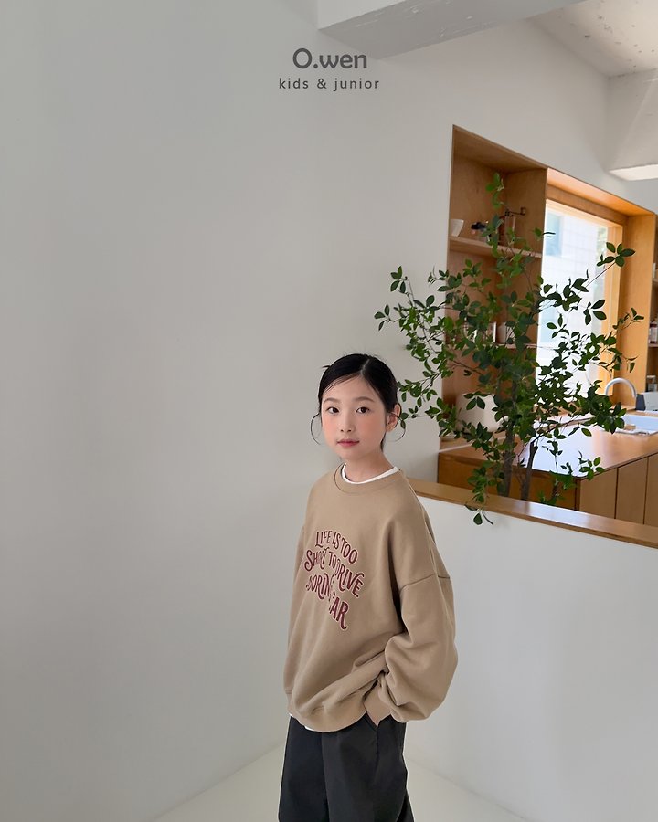 O Wen - Korean Children Fashion - #prettylittlegirls - Life Sweatshirt - 5