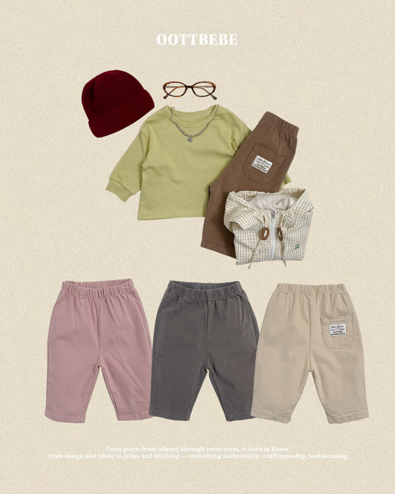 Oott Bebe - Korean Baby Fashion - #babyboutique - Basic Stretch Pants