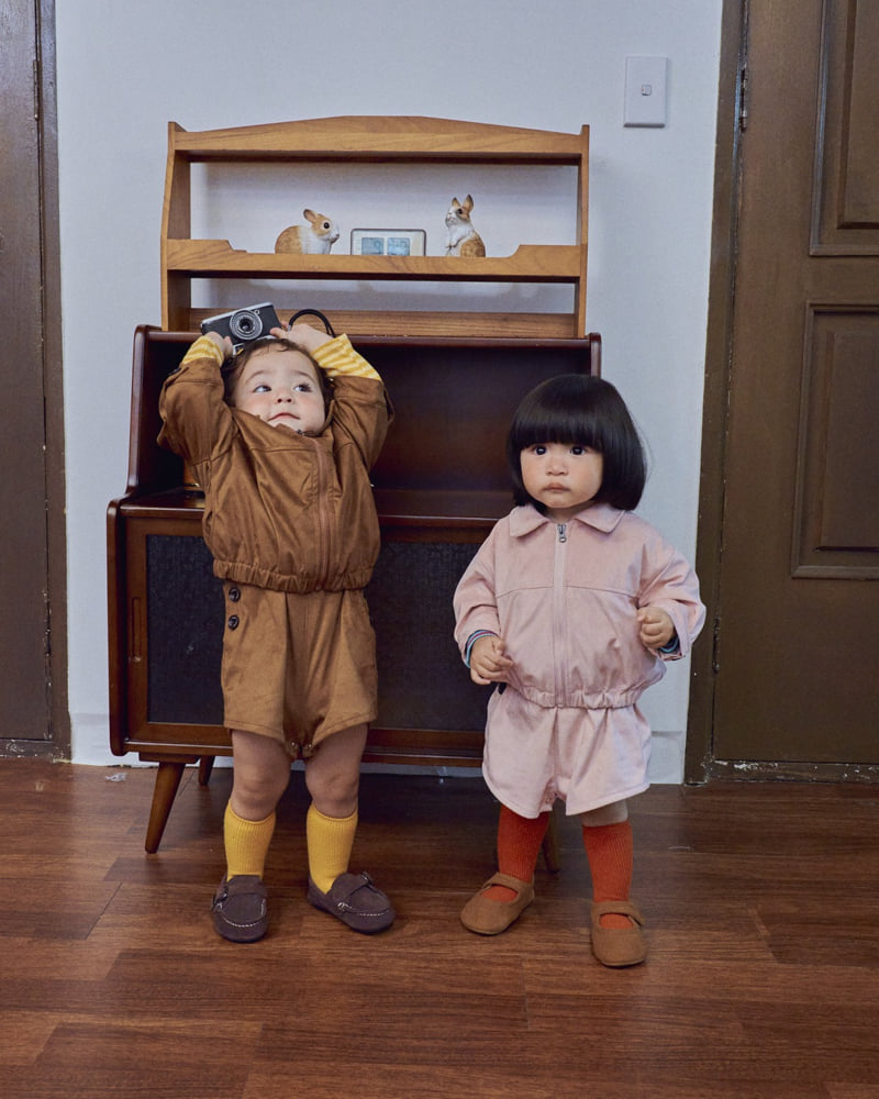Oott Bebe - Korean Baby Fashion - #babyboutique - Brownie Suede Jacket - 2