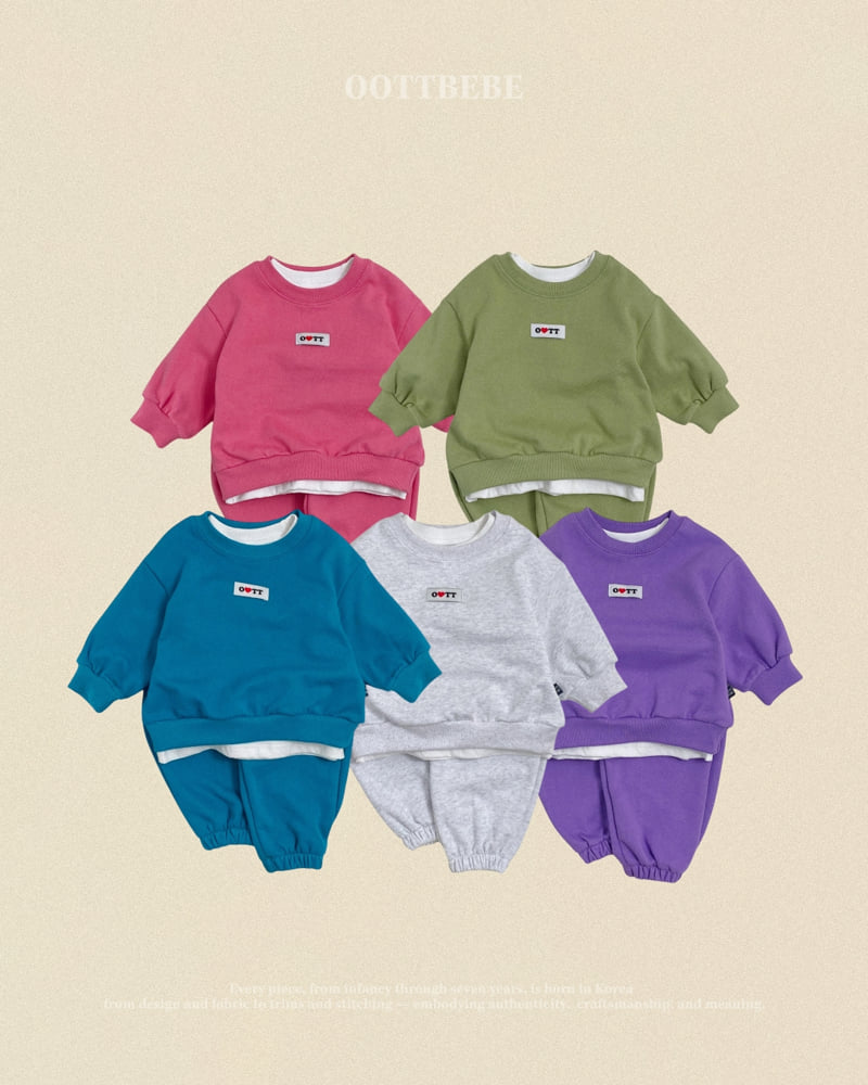 Oott Bebe - Korean Baby Fashion - #babyboutique - Loving You Top & Bottom Set